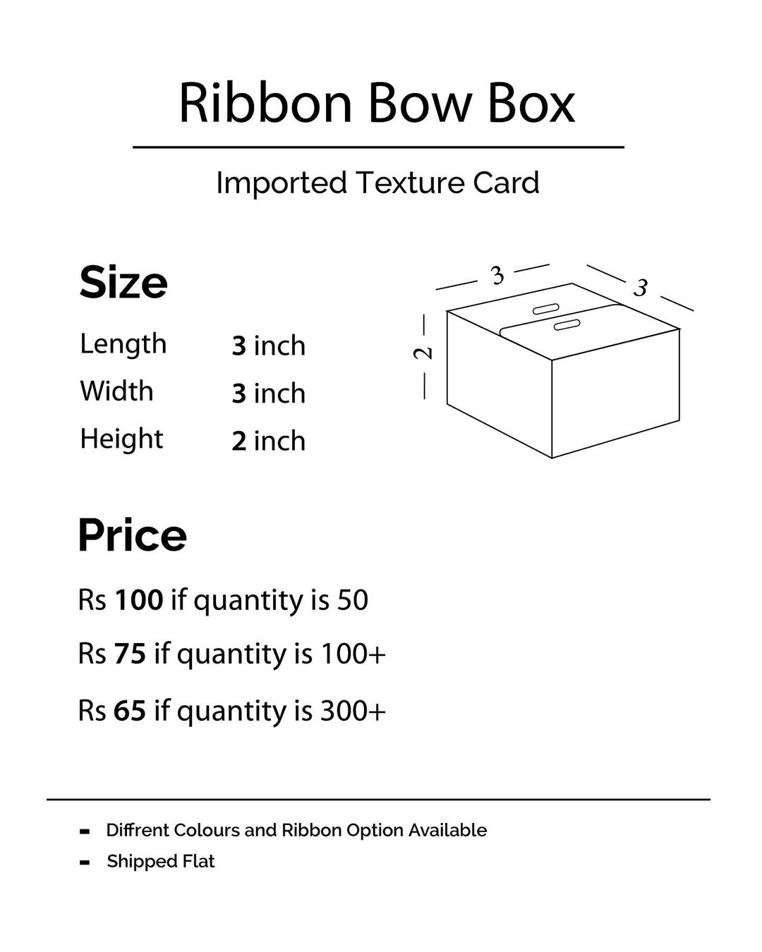 RIBBON BID BOX