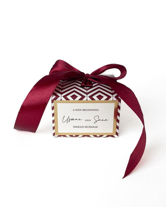 Royal Blue RIBBON BID BOX