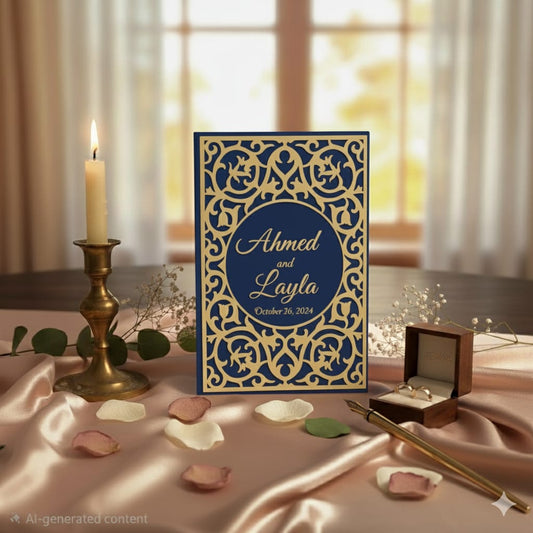 Vibrant Velvet Nikiah certificate Booklet