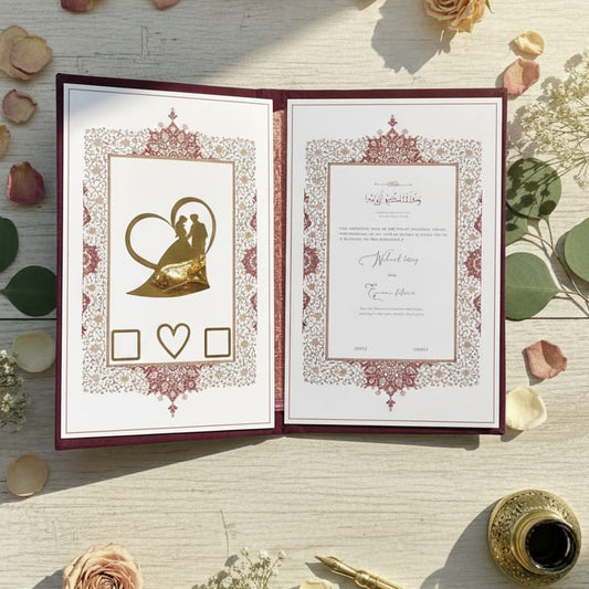 Premium Nikah certificate Boklet