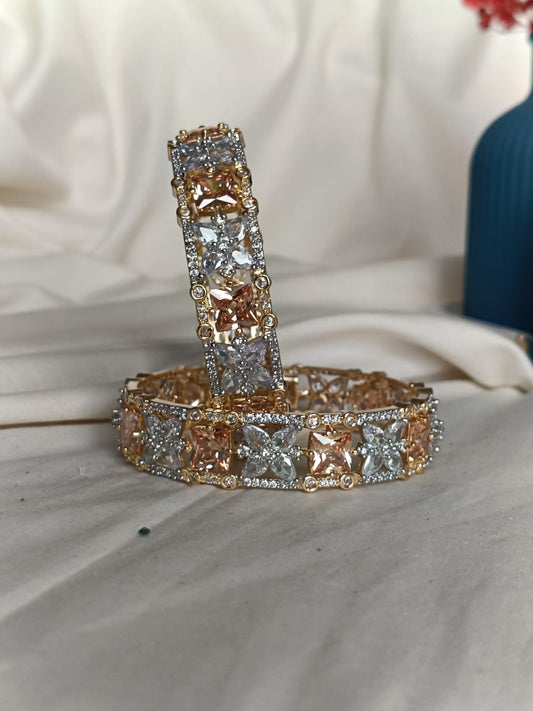 Victorian Baguette bangle set ( Pair)