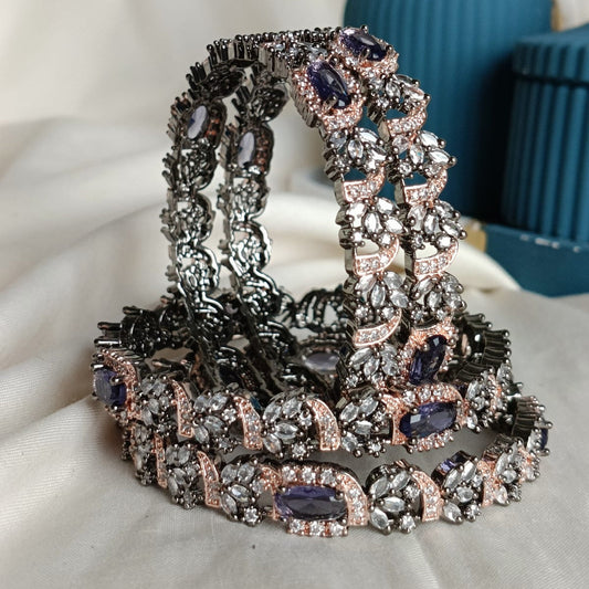 Royal Zircon & Gemstone Kara ( Pair)