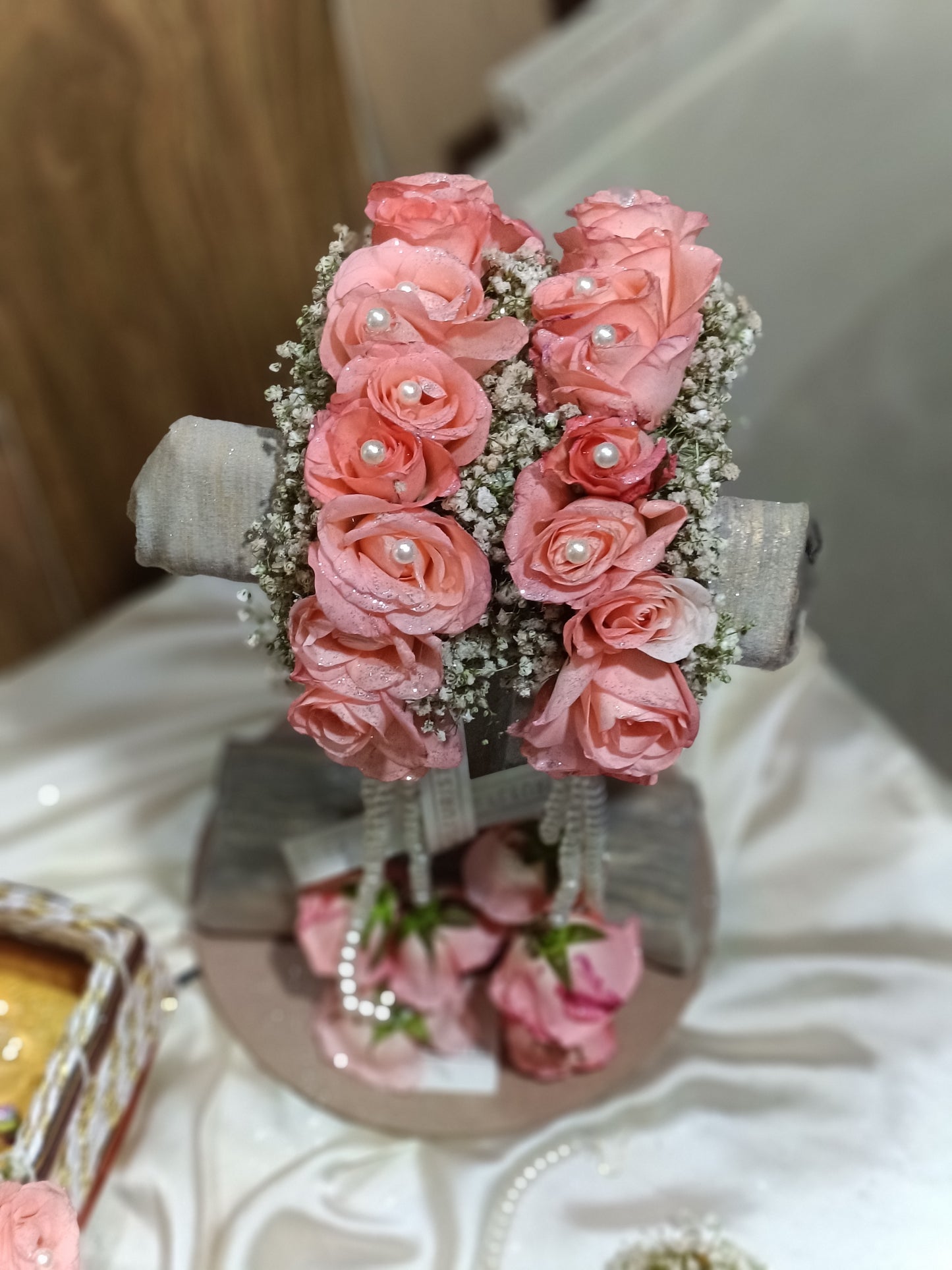 Pink Rose jewelry set