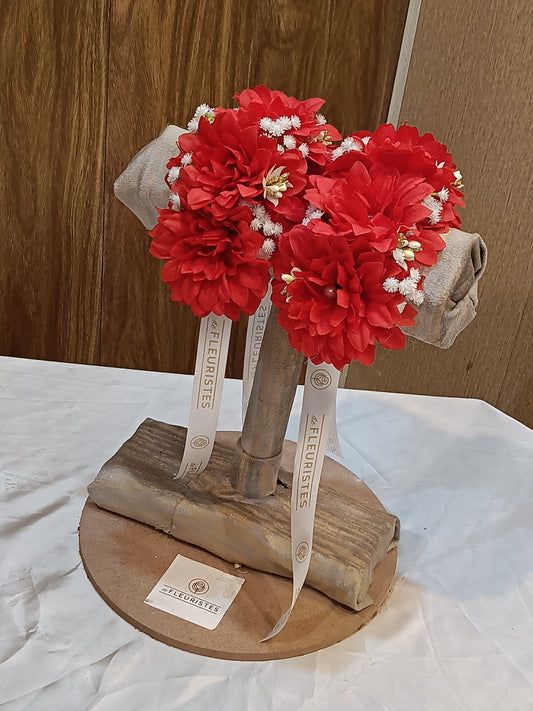 Ruby Red Bloom Gajra