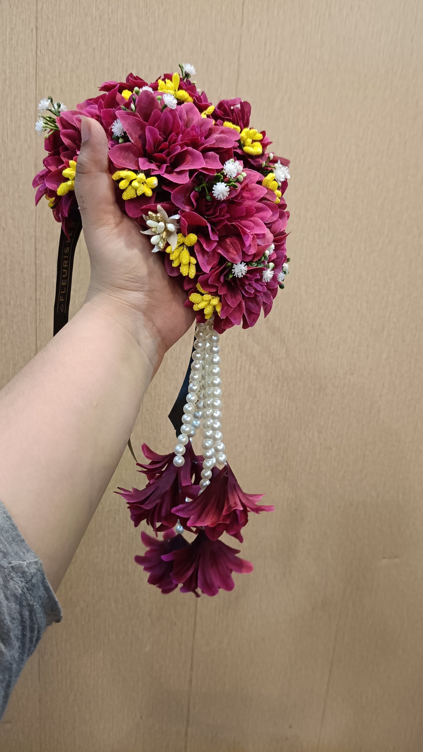 Deep Red Floral Adornments