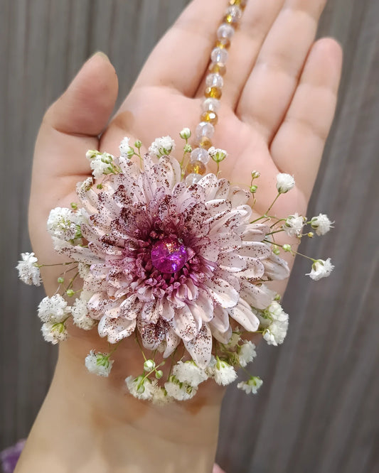 Whimsy Floral Earrings And Tikka