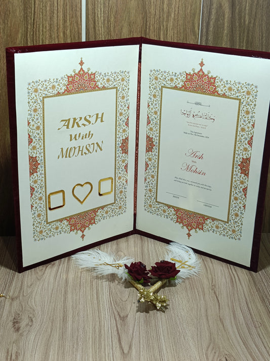 Nikah certificate Booklet