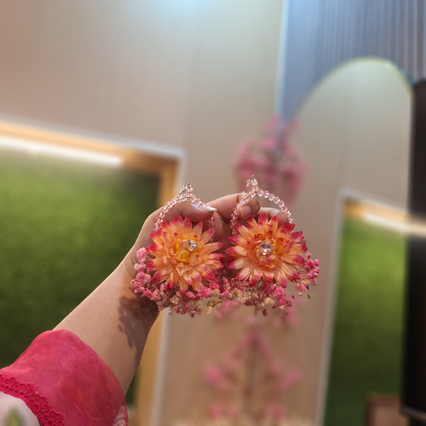 Amber Glow Earrings Bindi