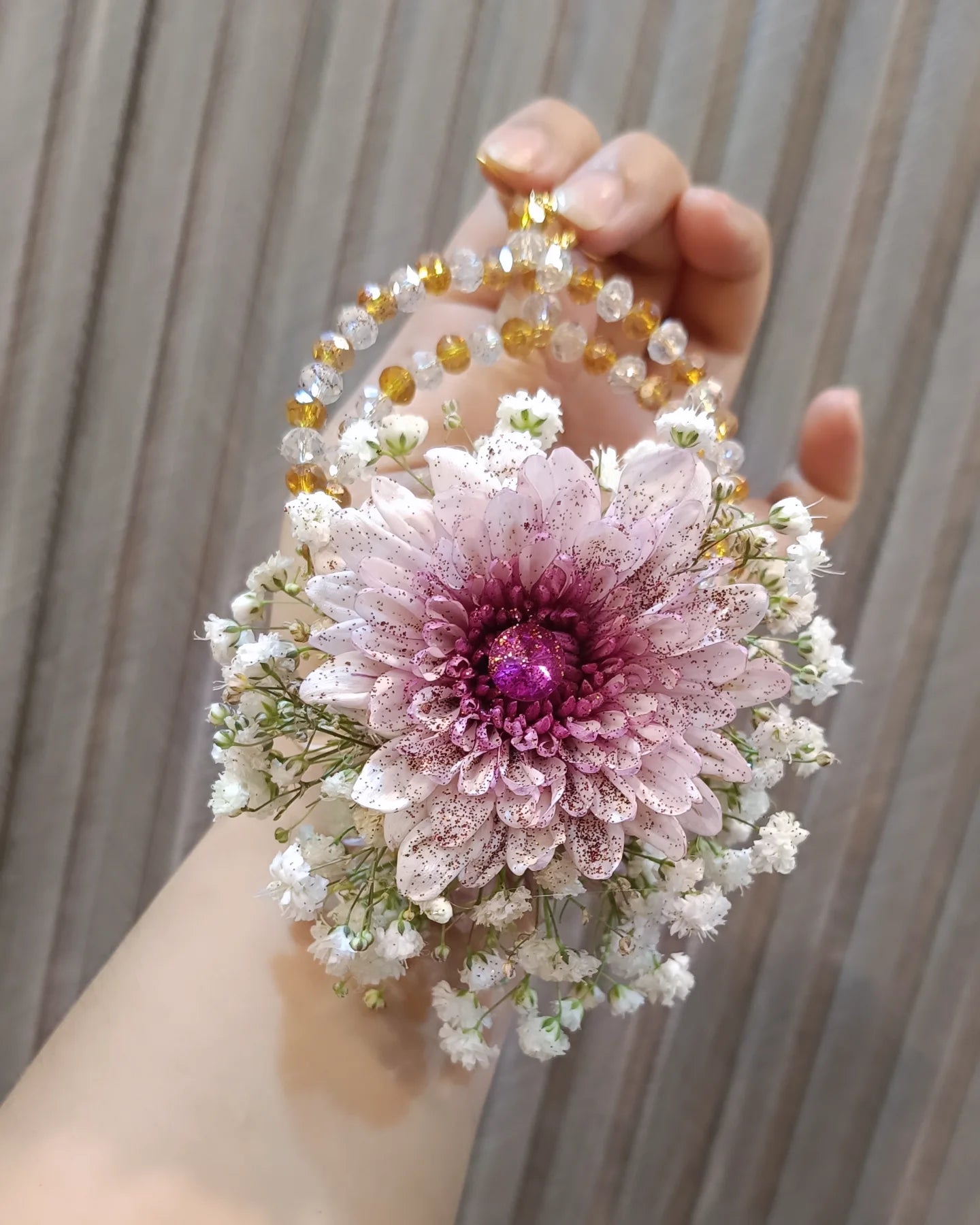 Whimsy Floral Earrings And Tikka