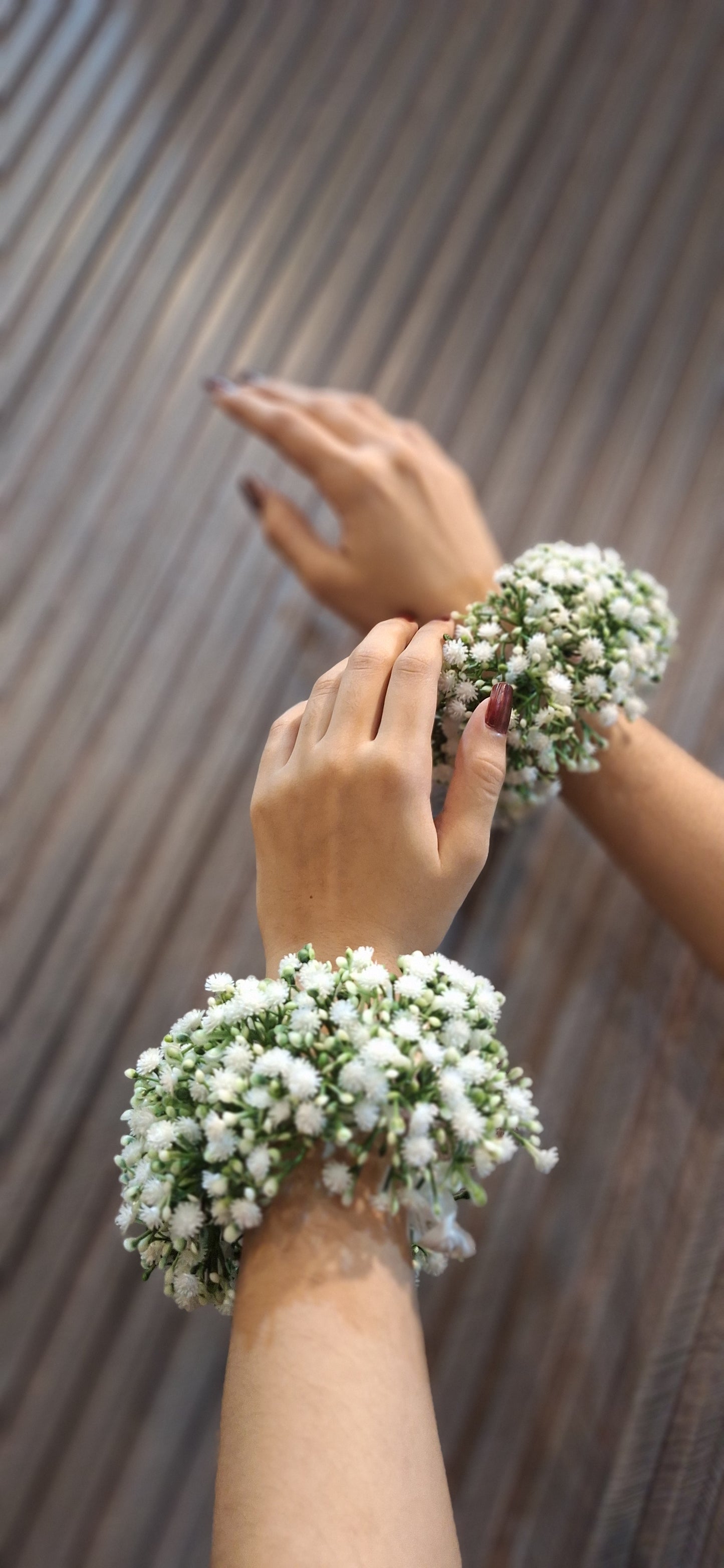 Pearl Bloom Baby's Breath Bracelet