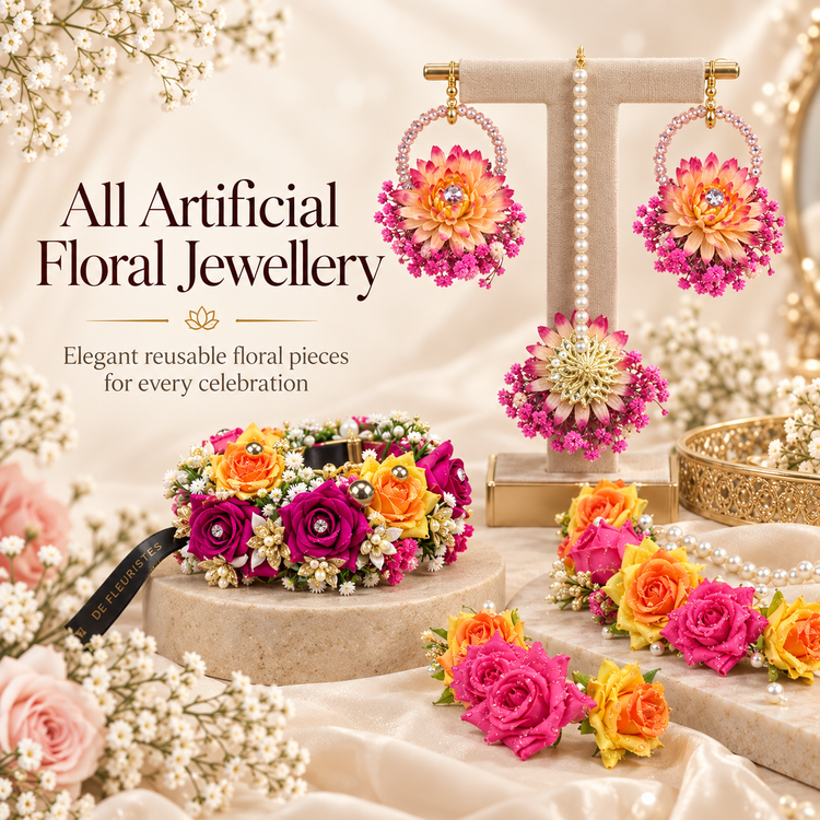 Artificial Flower Jewelry Sets Online in Pakistan – de Fleuristes