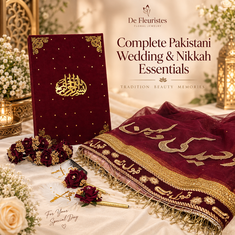 Complete Pakistani Wedding & Nikkah Essentials | De Fleuristes