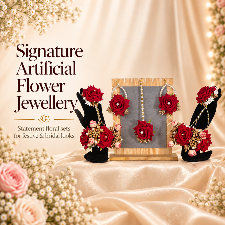 Signature Artificial Flower Jewellery Online in Pakistan | de Fleuristes