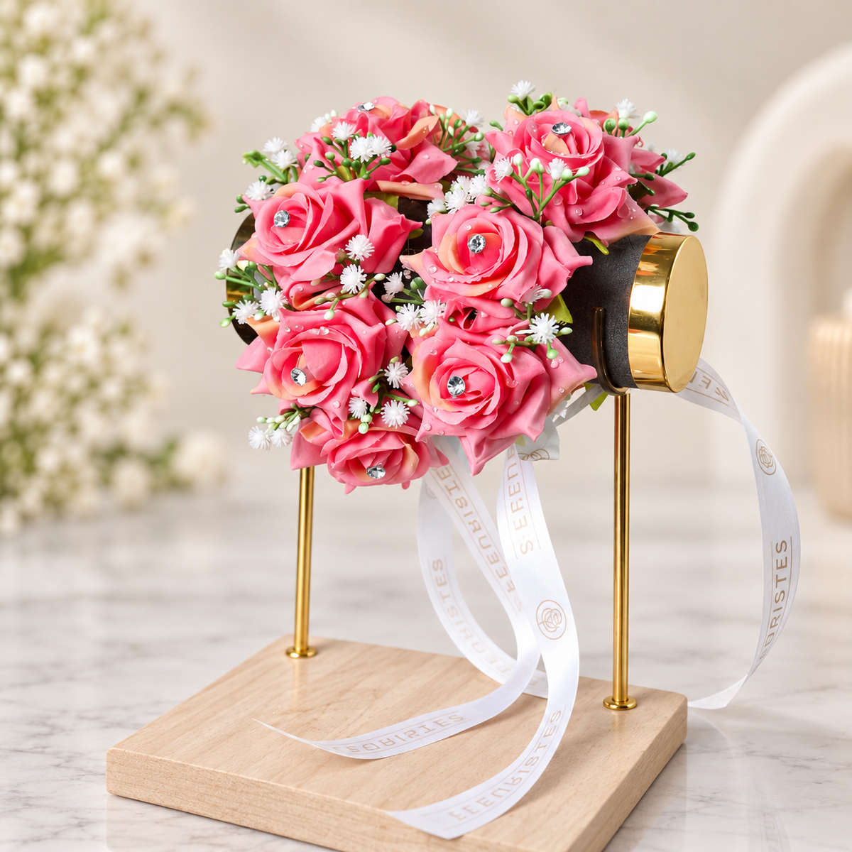 Rosy Blush Gajra Pair