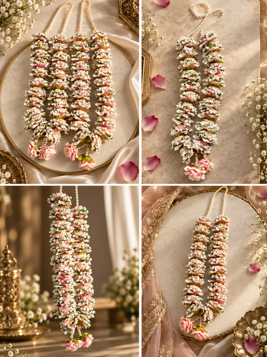 Pink breez rose mala/varmala