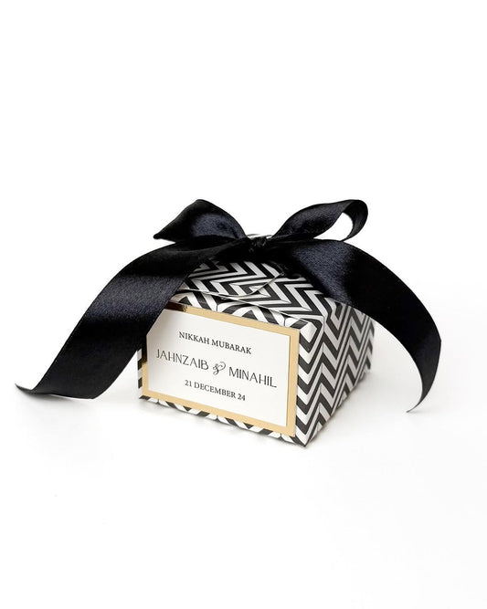 Black RIBBON BID BOX