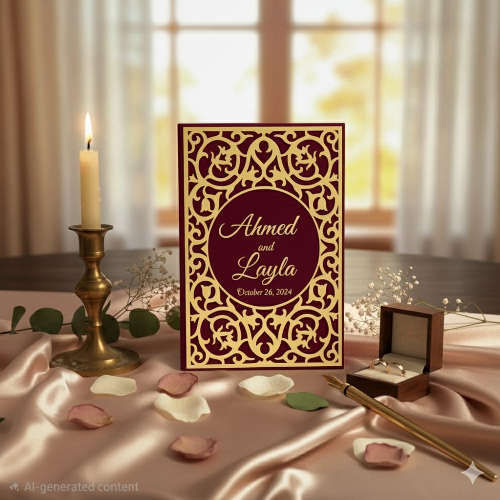 Vibrant Velvet Nikiah certificate  Booklet