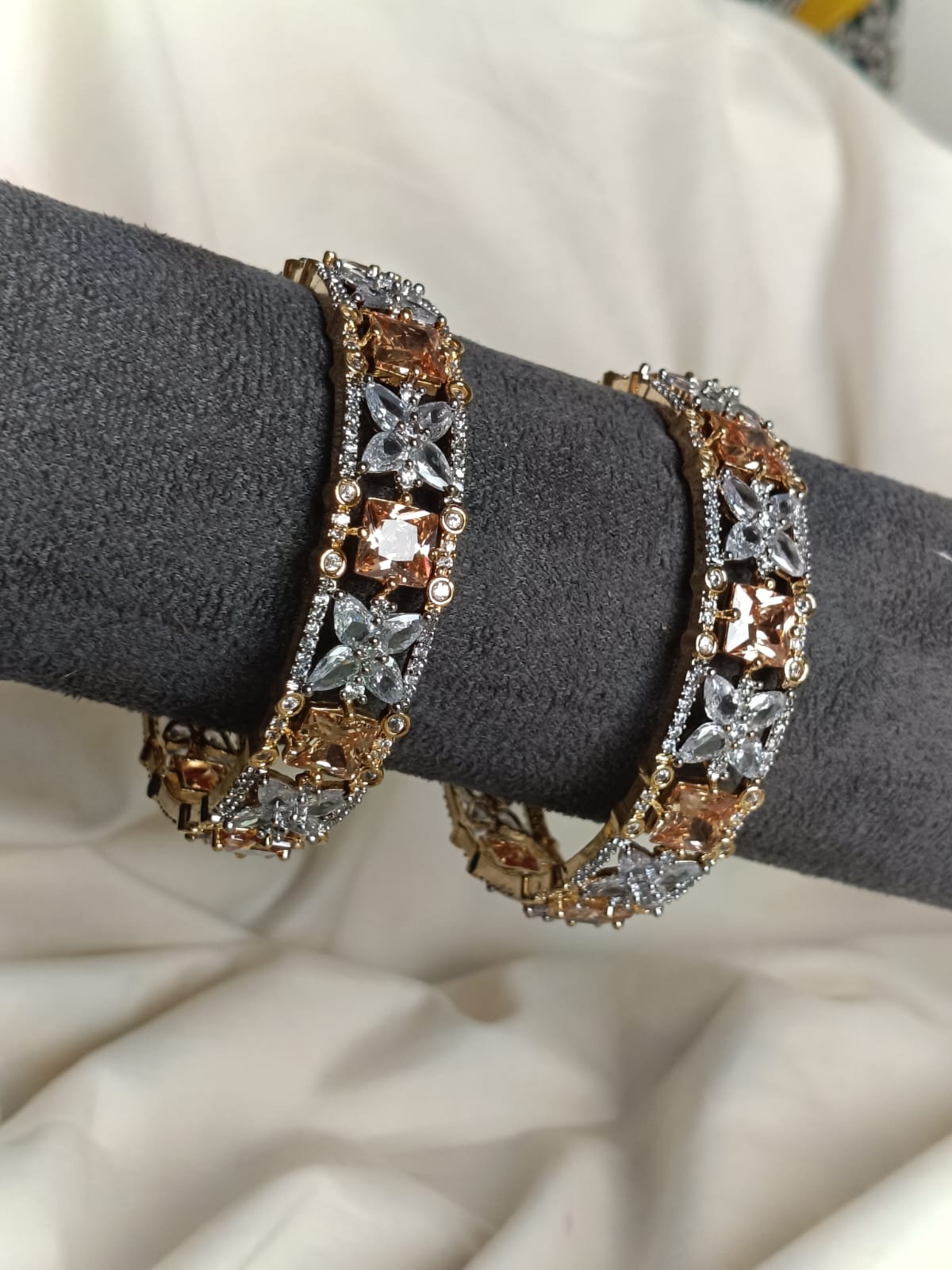 Victorian Baguette bangle set ( Pair)