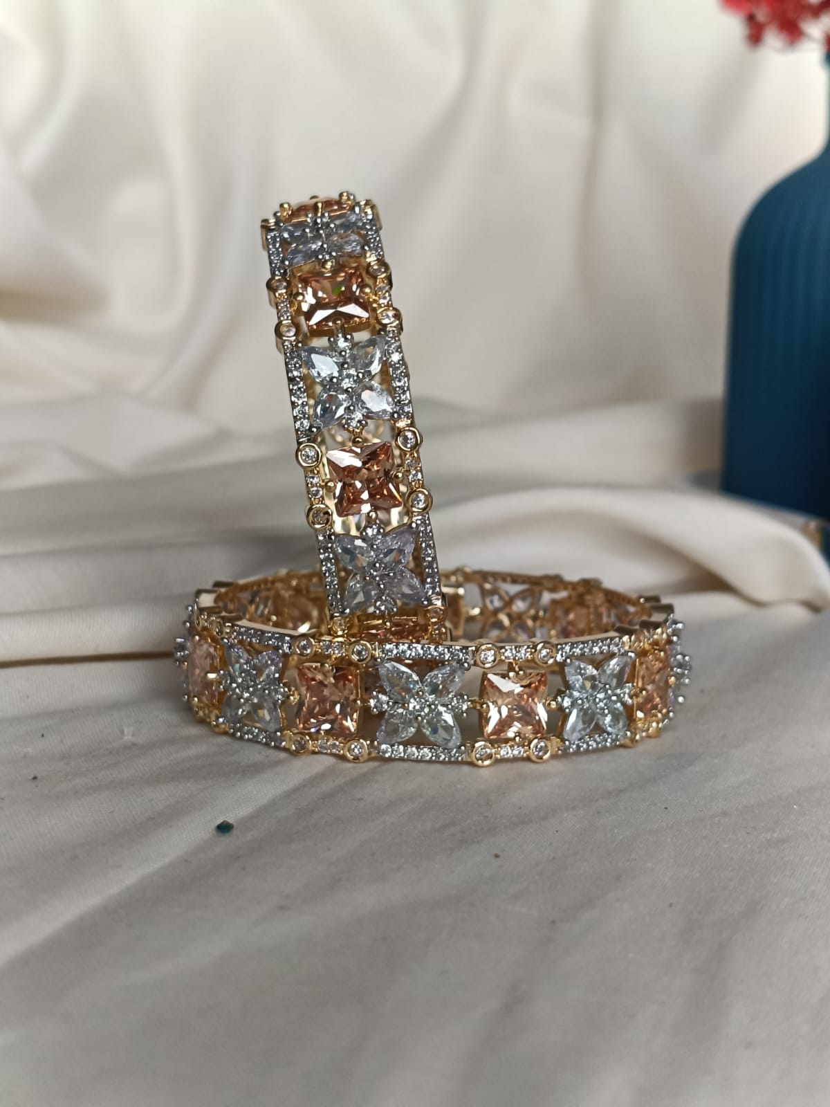 Victorian Baguette bangle set ( Pair)