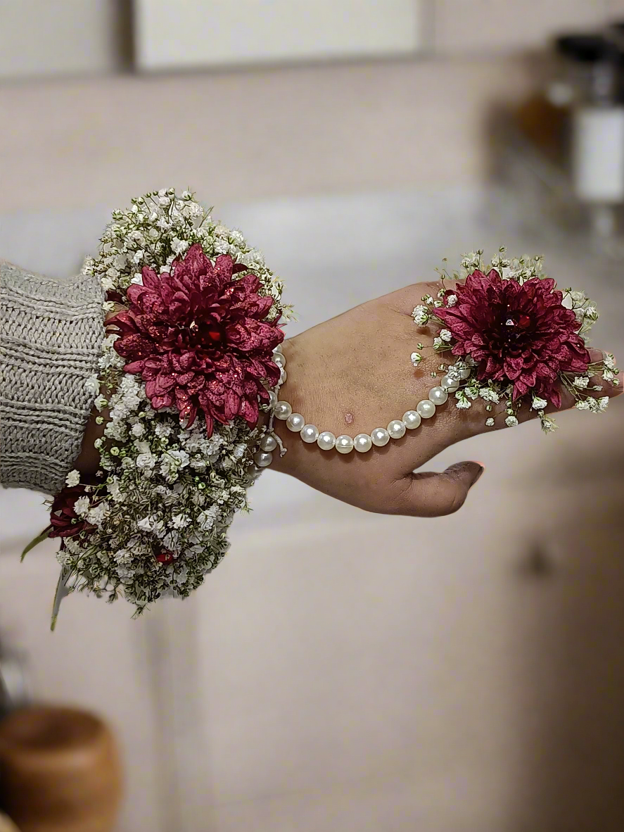 maroon babys breath dream