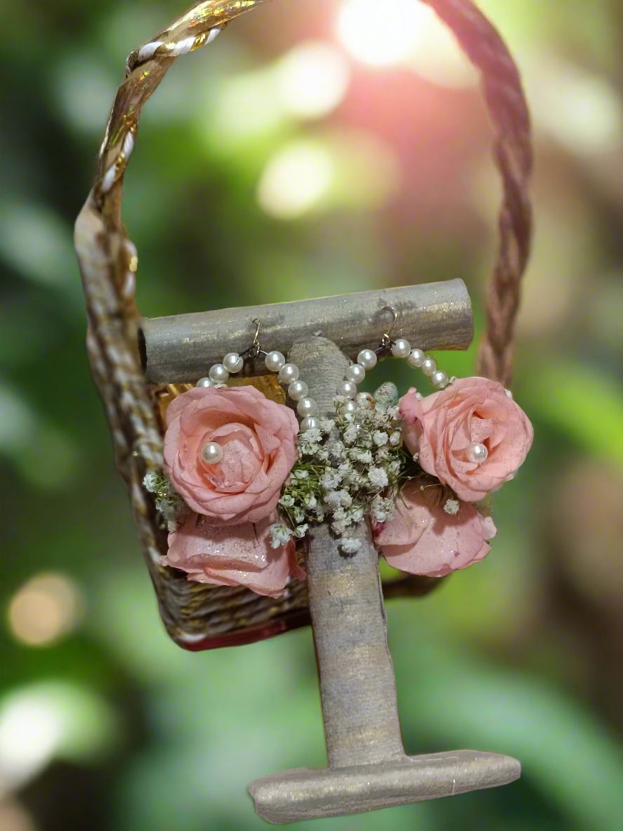 Pink Rose jewelry set