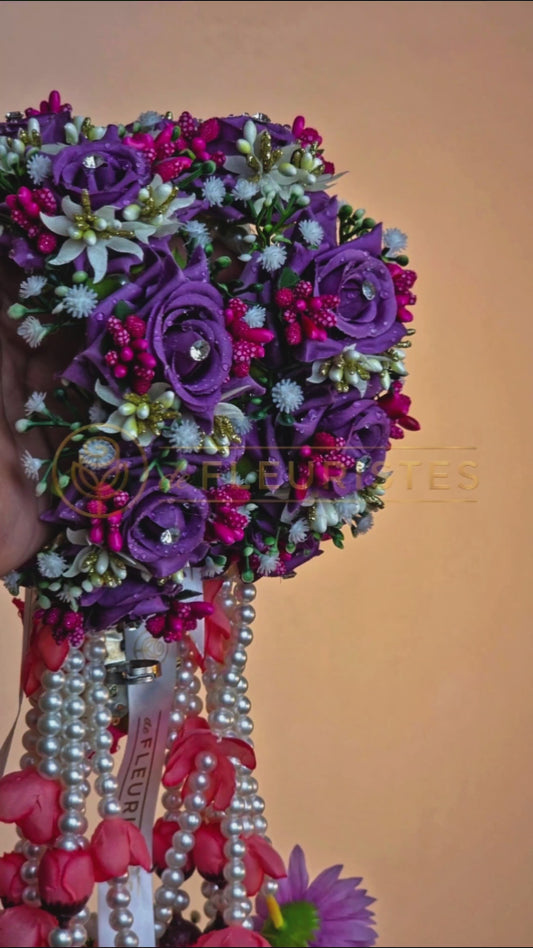 Candy purple kaleera gajra