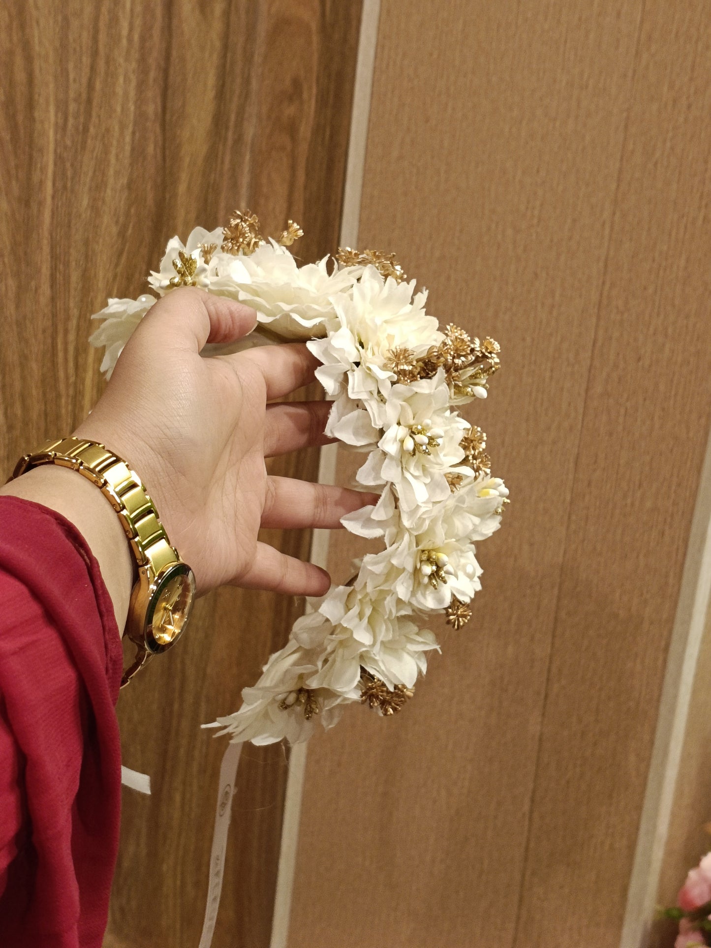 Chrysanthemum and Gold Hair Bun