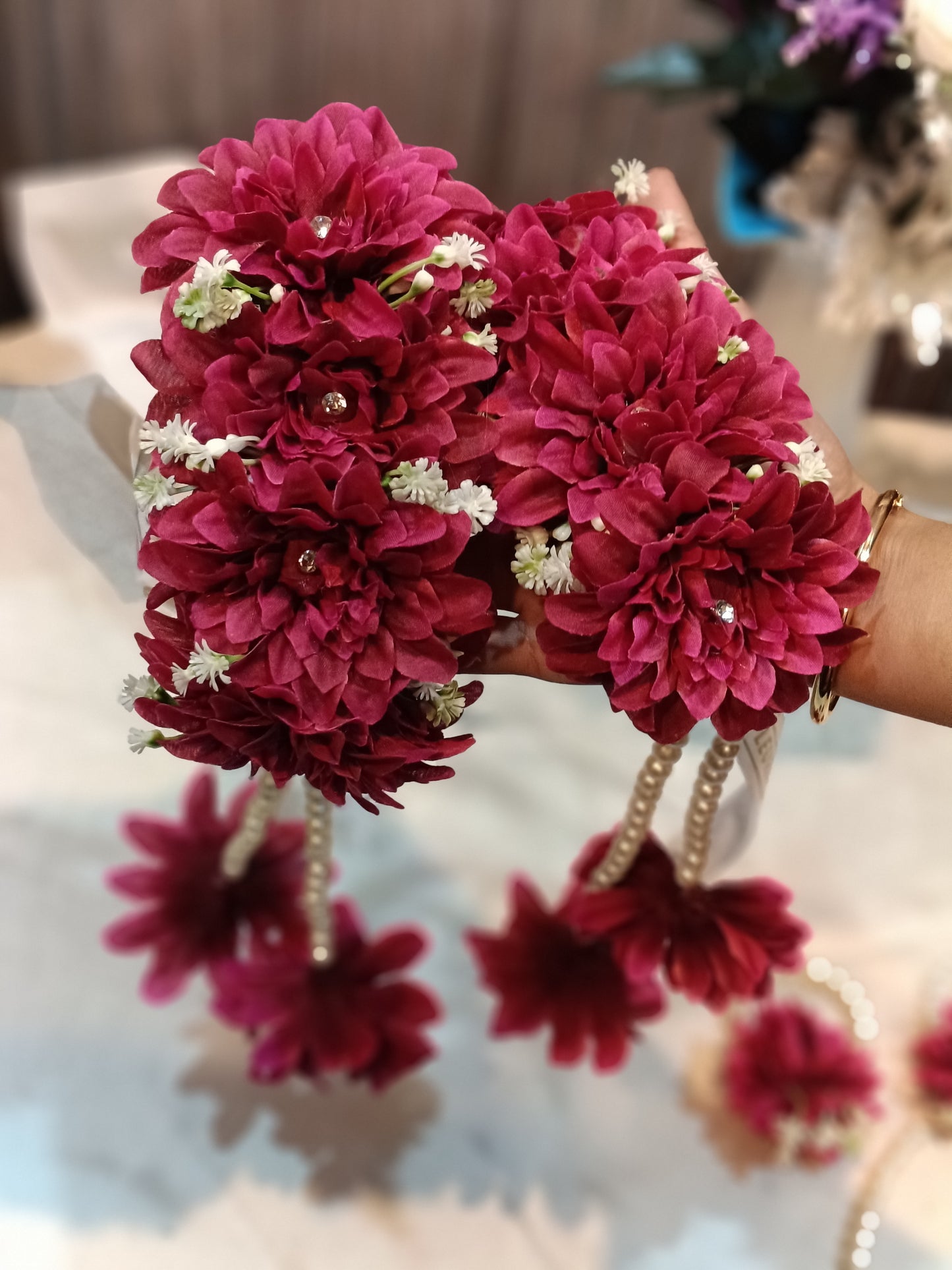 Artificial Floral Glamour Set