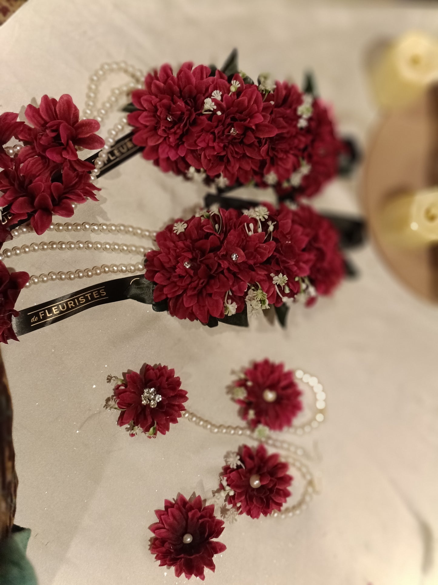 Artificial Floral Glamour Set