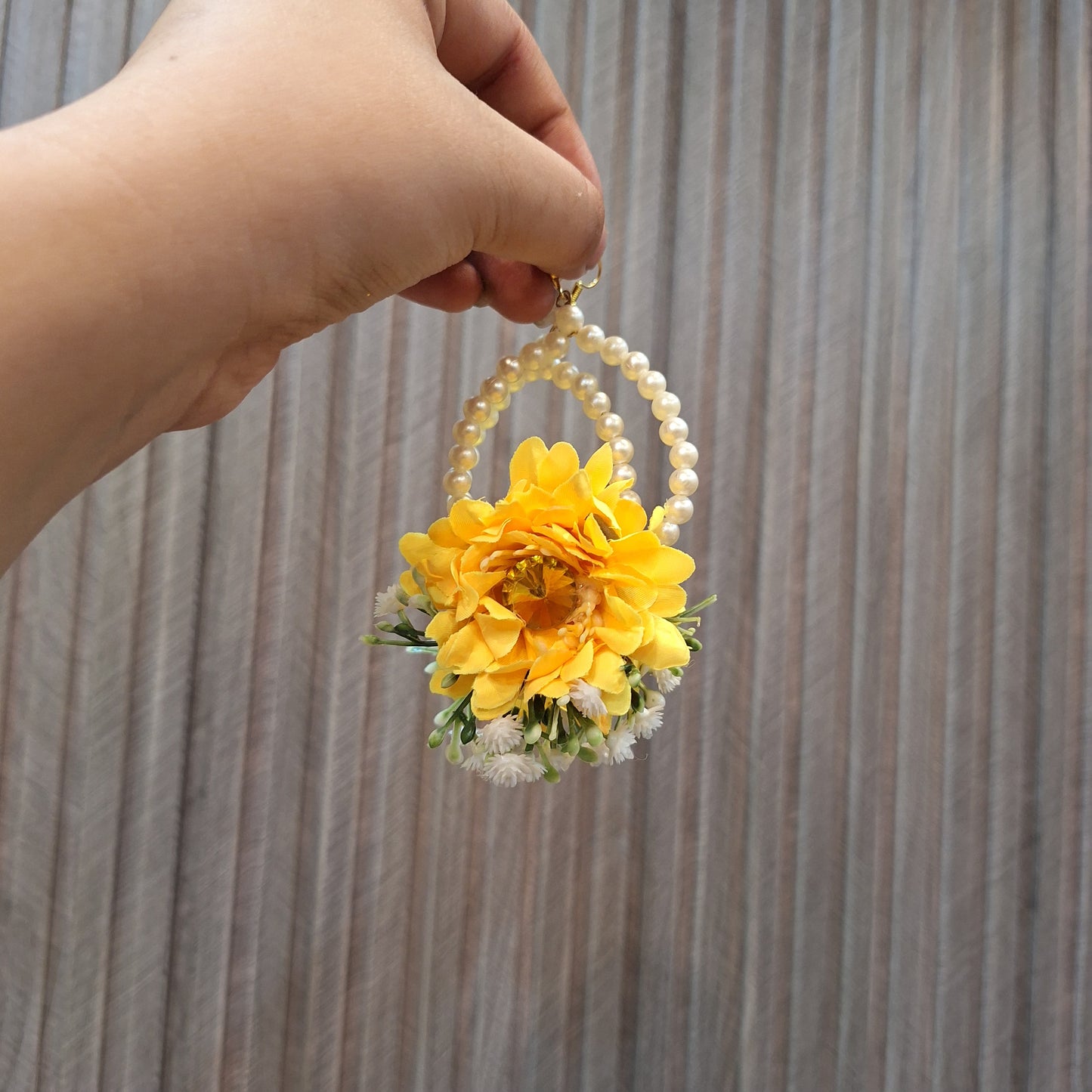 Sunrise Floral earrings and bindiya