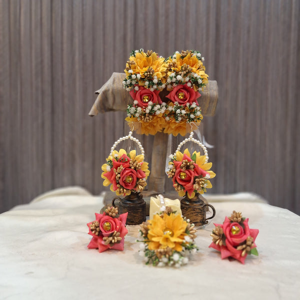Mehndi floral jewellery