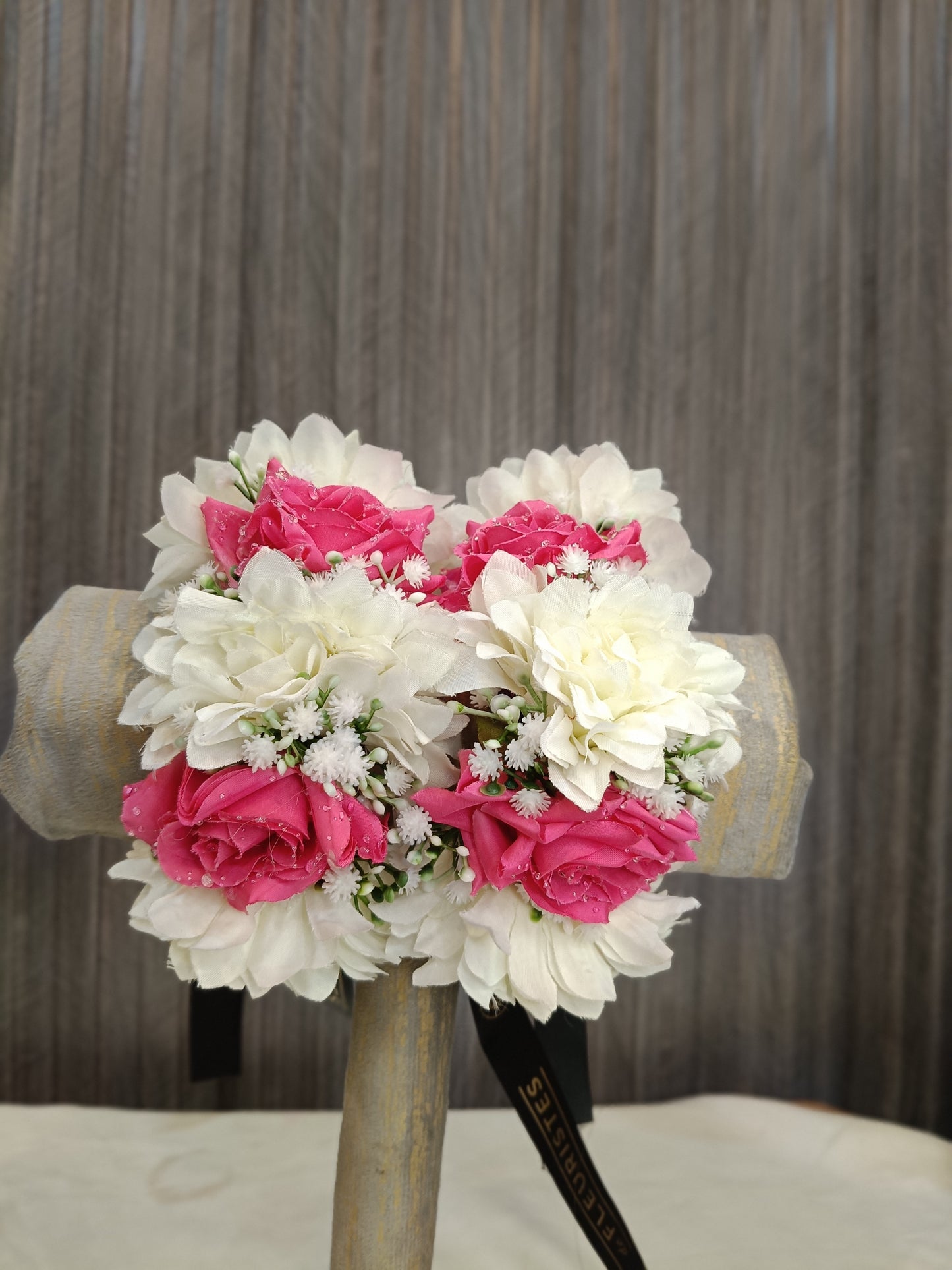 Petal Pink and White Gajra