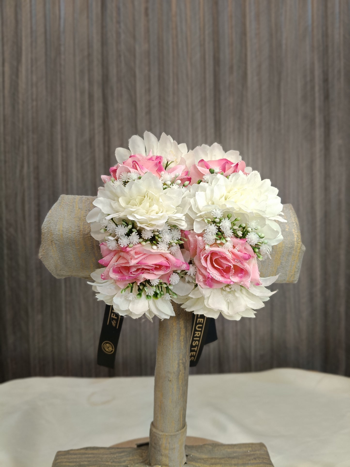 Pink Rose and White gajra for bride's