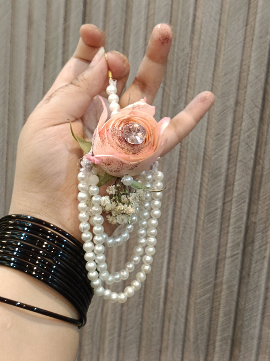 Rosey Floral Earrings and Bindi