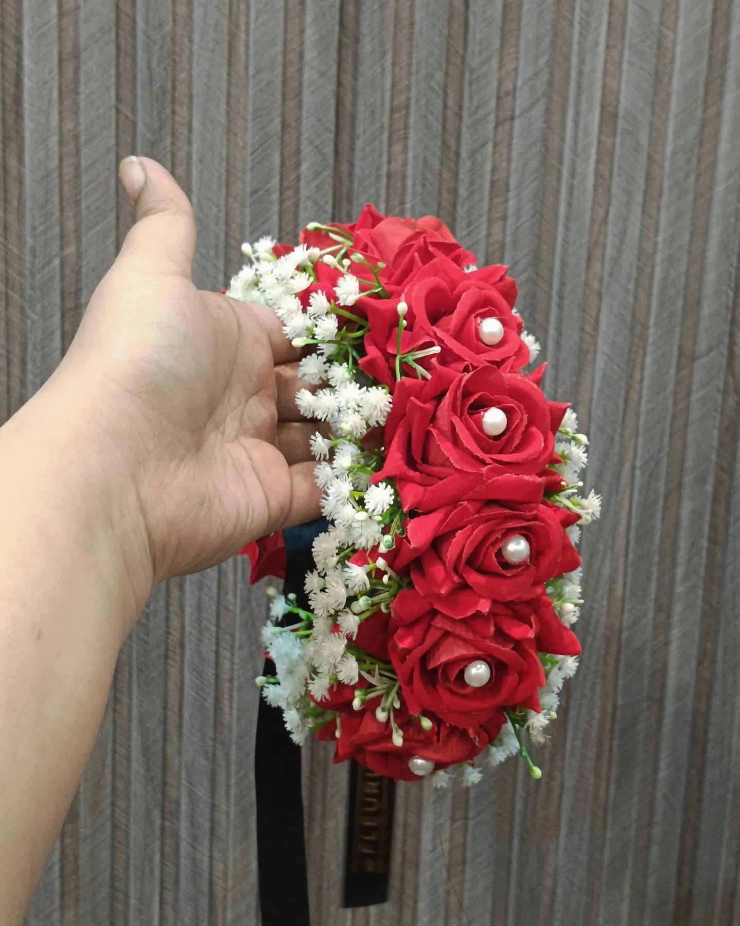 Red Rose Hair Bun