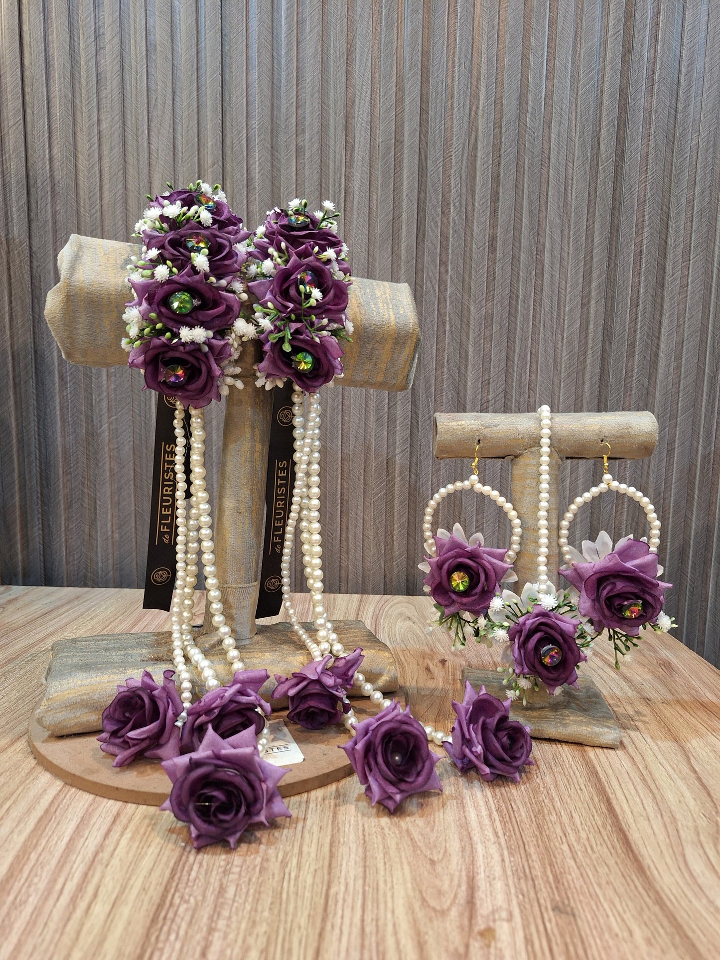 Purplish Floral Jewelry