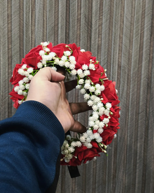 Red Rose Hair Bun