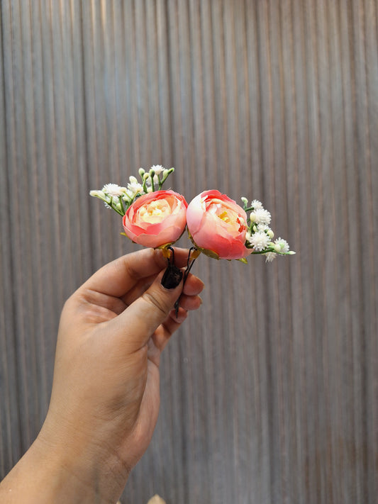 Pink Floral pin's