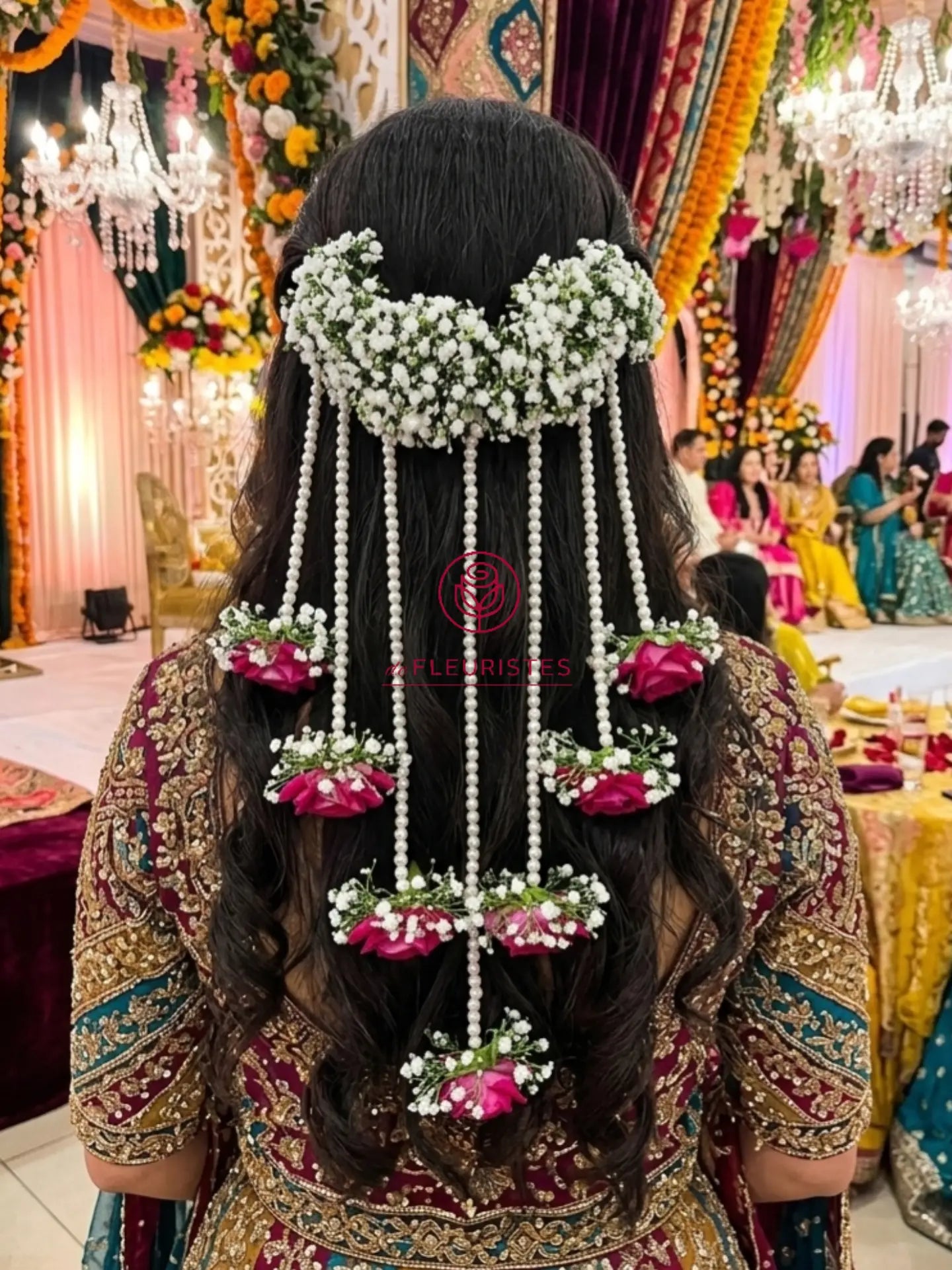 Imperial Floral Hair Bun | Bridal Jooda Gajra