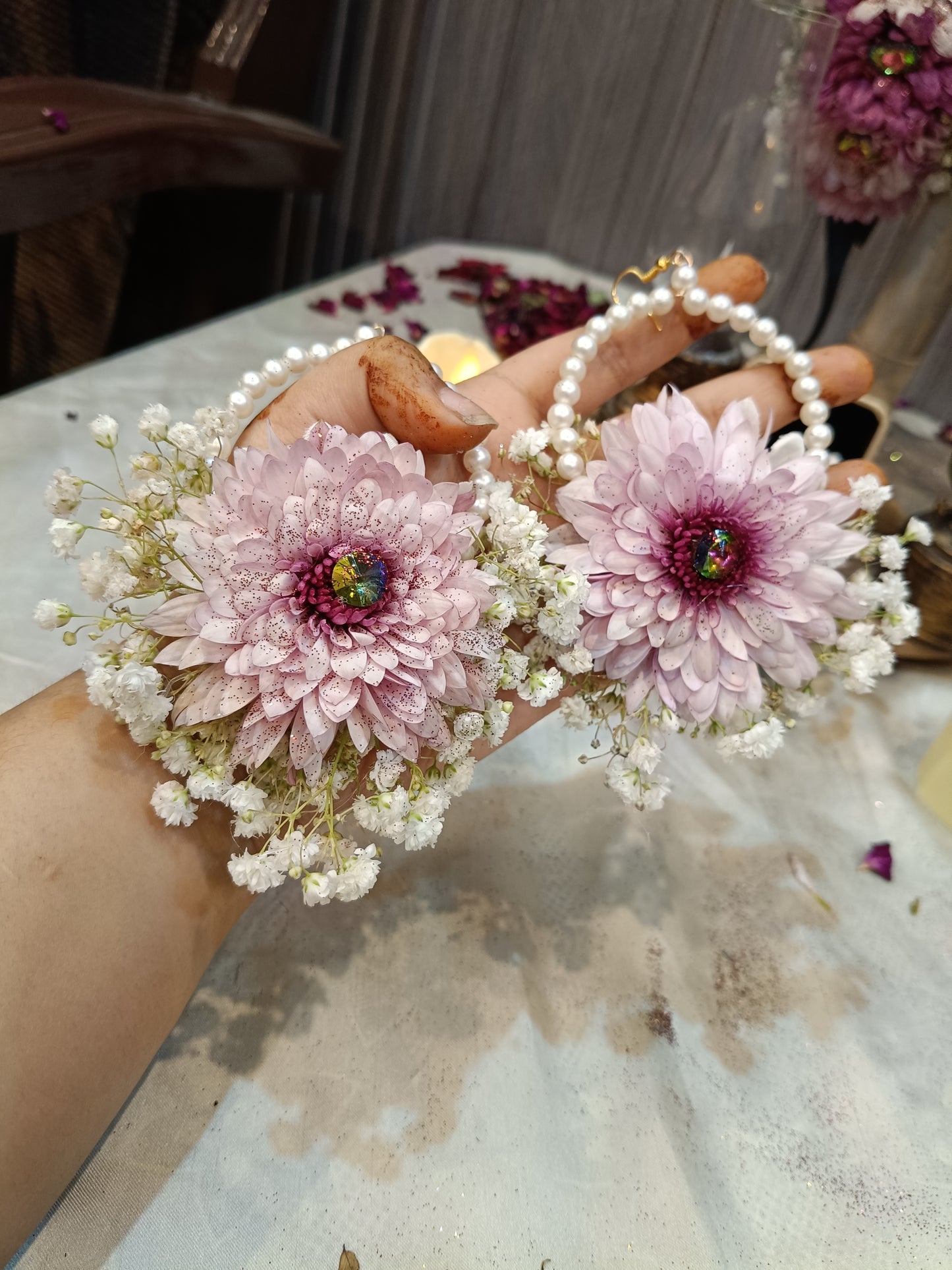 Imported fresh floral jewelry for bridals ❤️