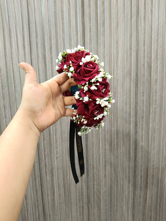 Maroon Hair Bun
