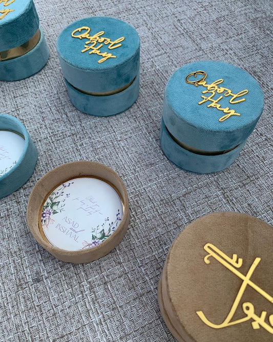 Velvet Round box