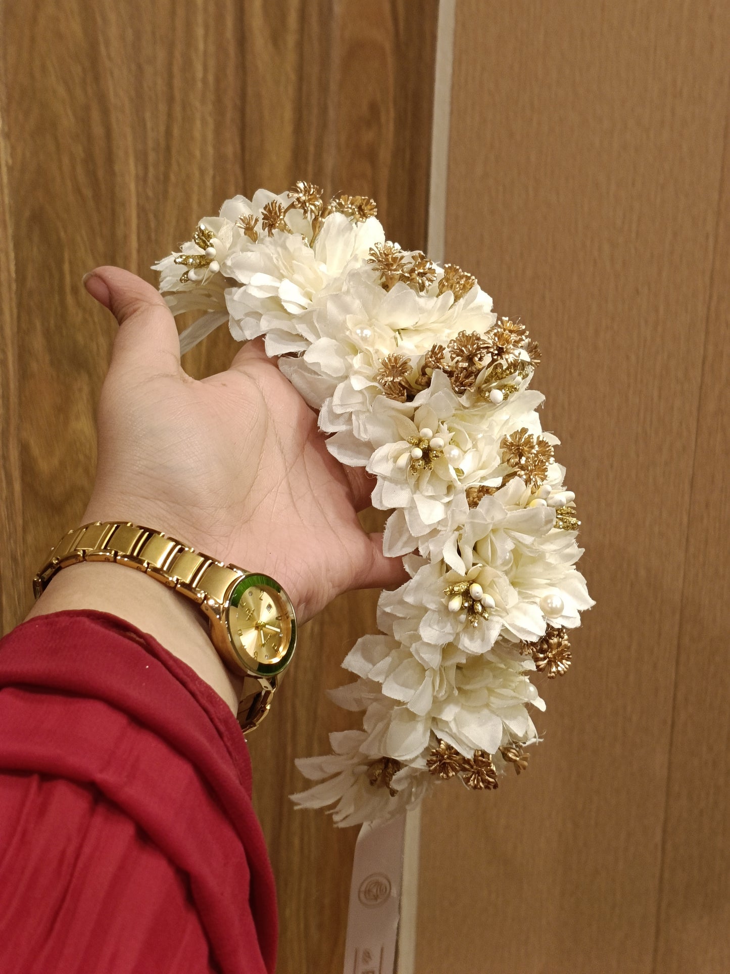 Chrysanthemum and Gold Hair Bun