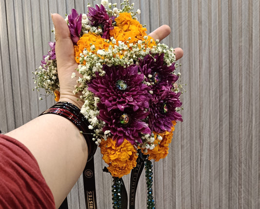 Whimsical floral Gajra