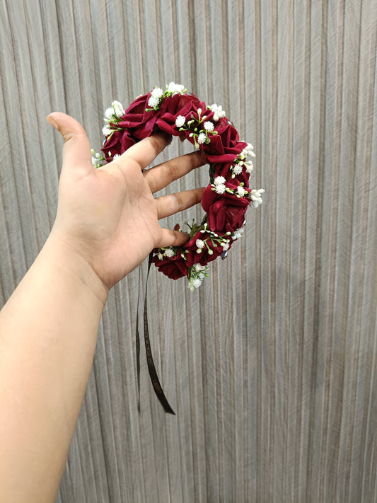 Maroon Hair Bun