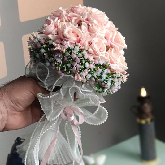 Peach paradise bridal bouquet