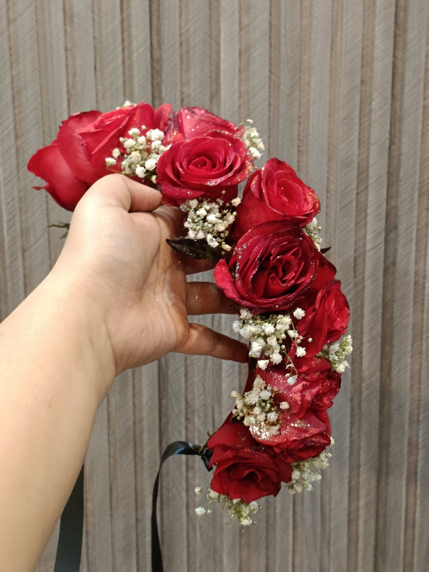 Fresh Flowers Hair Bun
