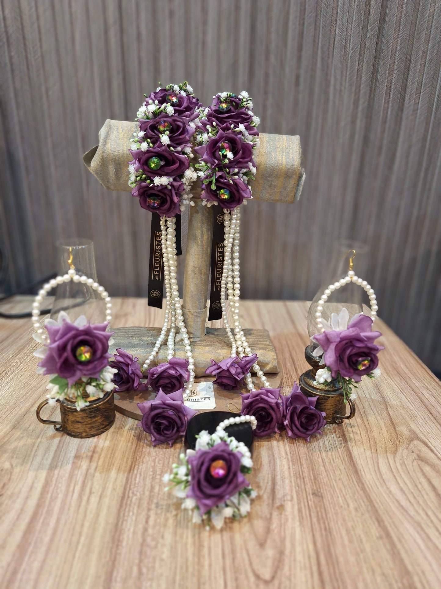Purplish Floral Jewelry