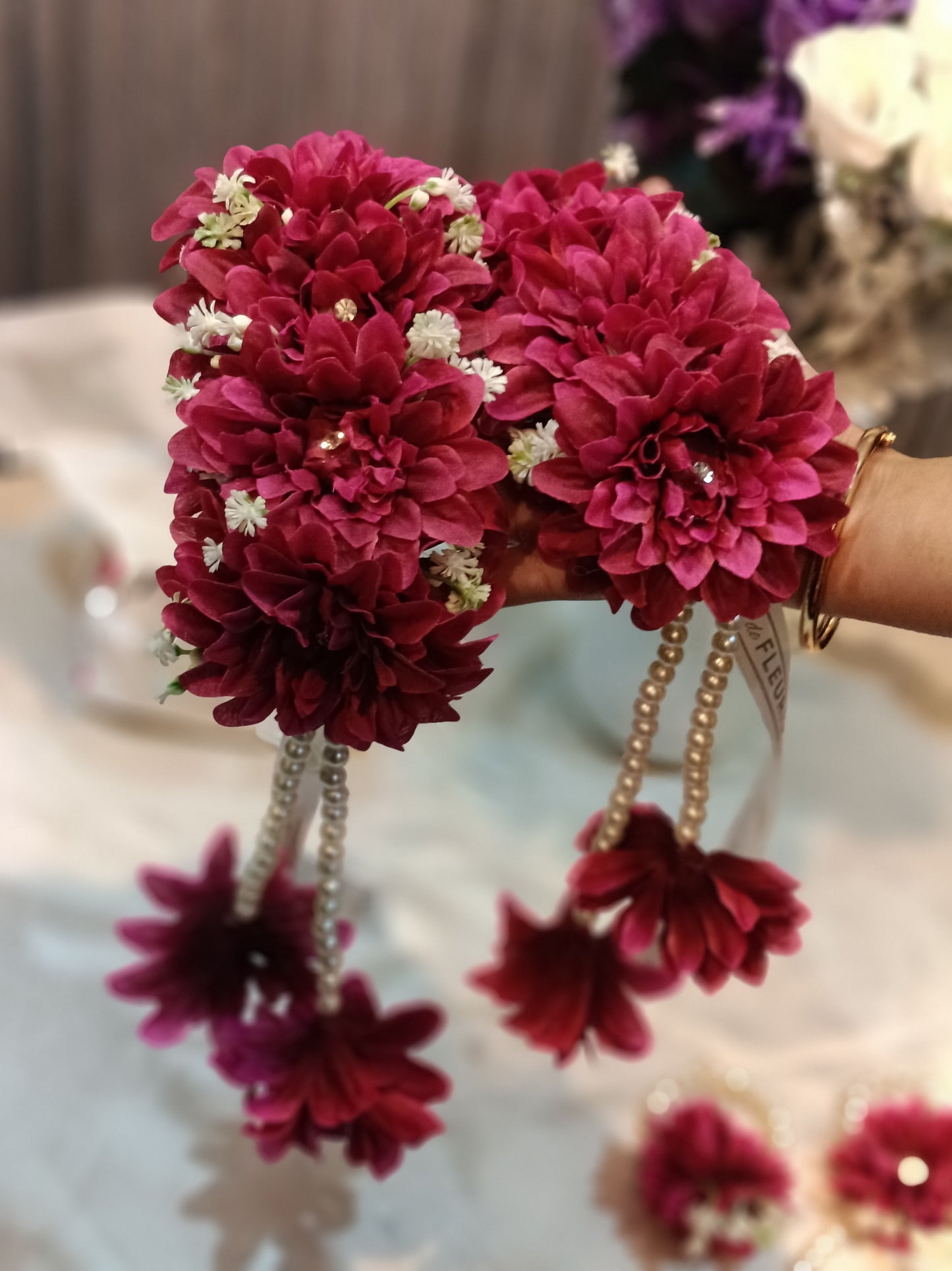 Artificial Floral Glamour Set