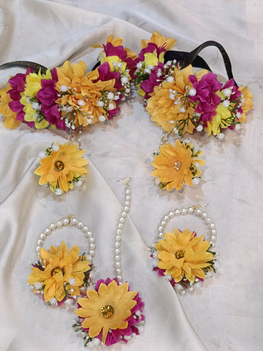 Artificial floral jewelry